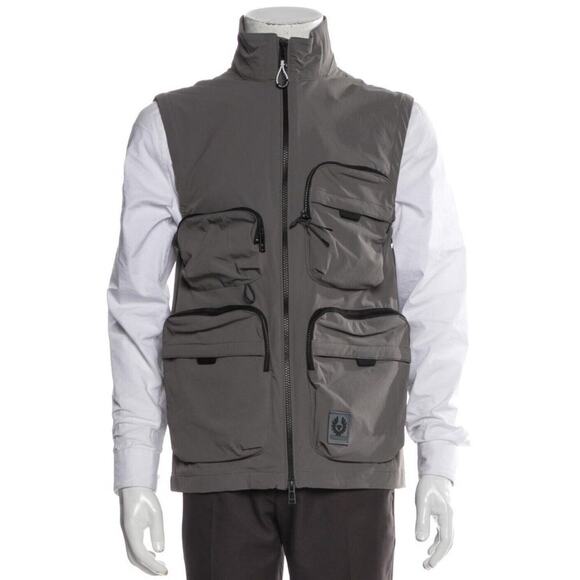 Belstaff Vest Tow Gilet Light Sz Medium Tactical Utility New Sample Granite Grey - Picture 1 of 11
